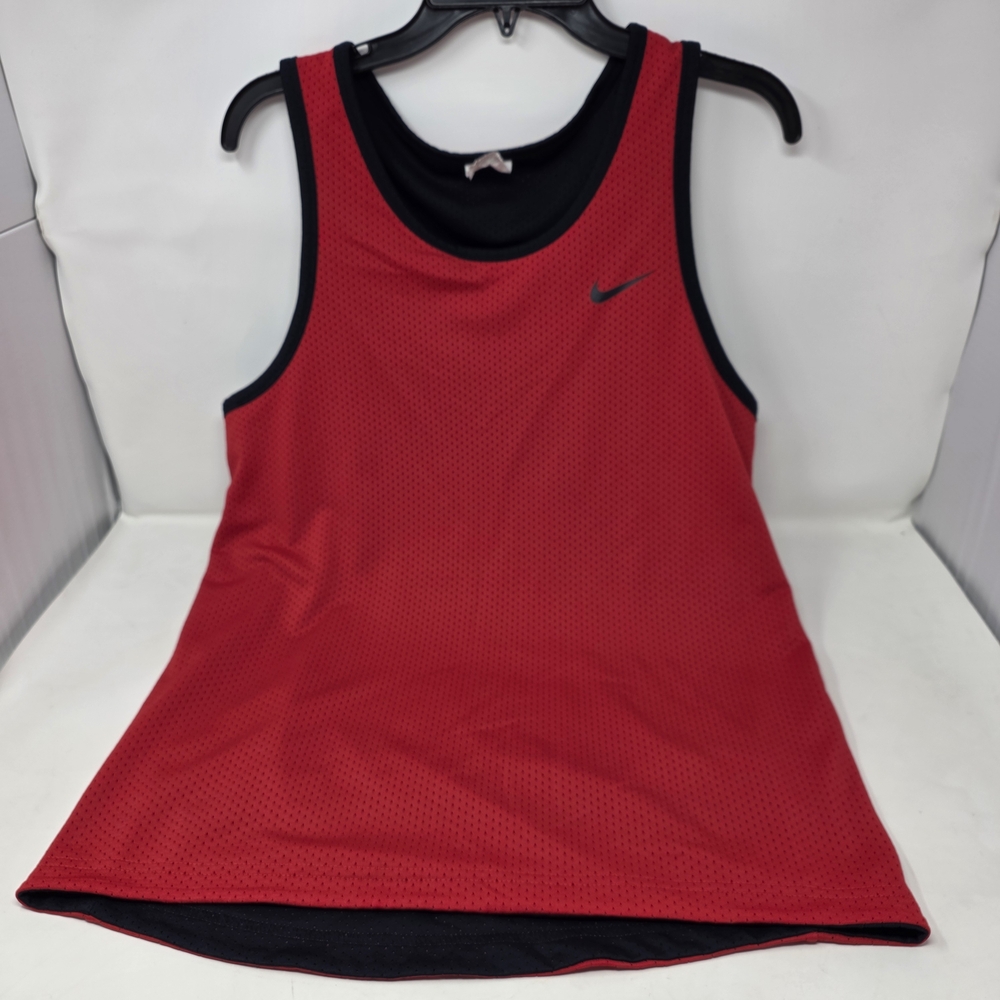 Nike SB Reversible Basketball Jersey Red Navy Skate Boarding 2002 Men's Medium